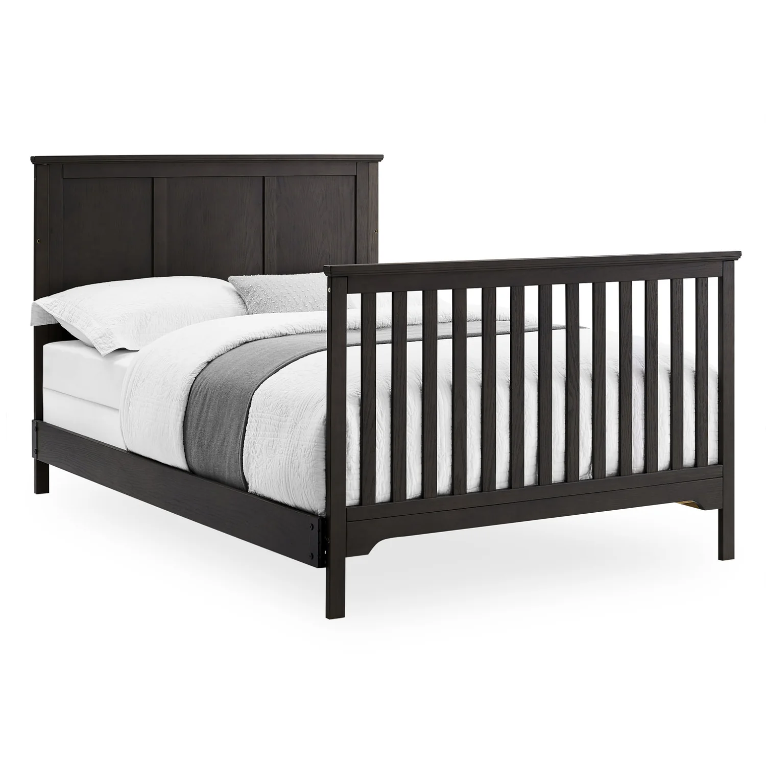 Delta Children Sweet Beginnings Sage Flat Top Stone Gray 6-in-1 Convertible Wooden Crib - Image 6