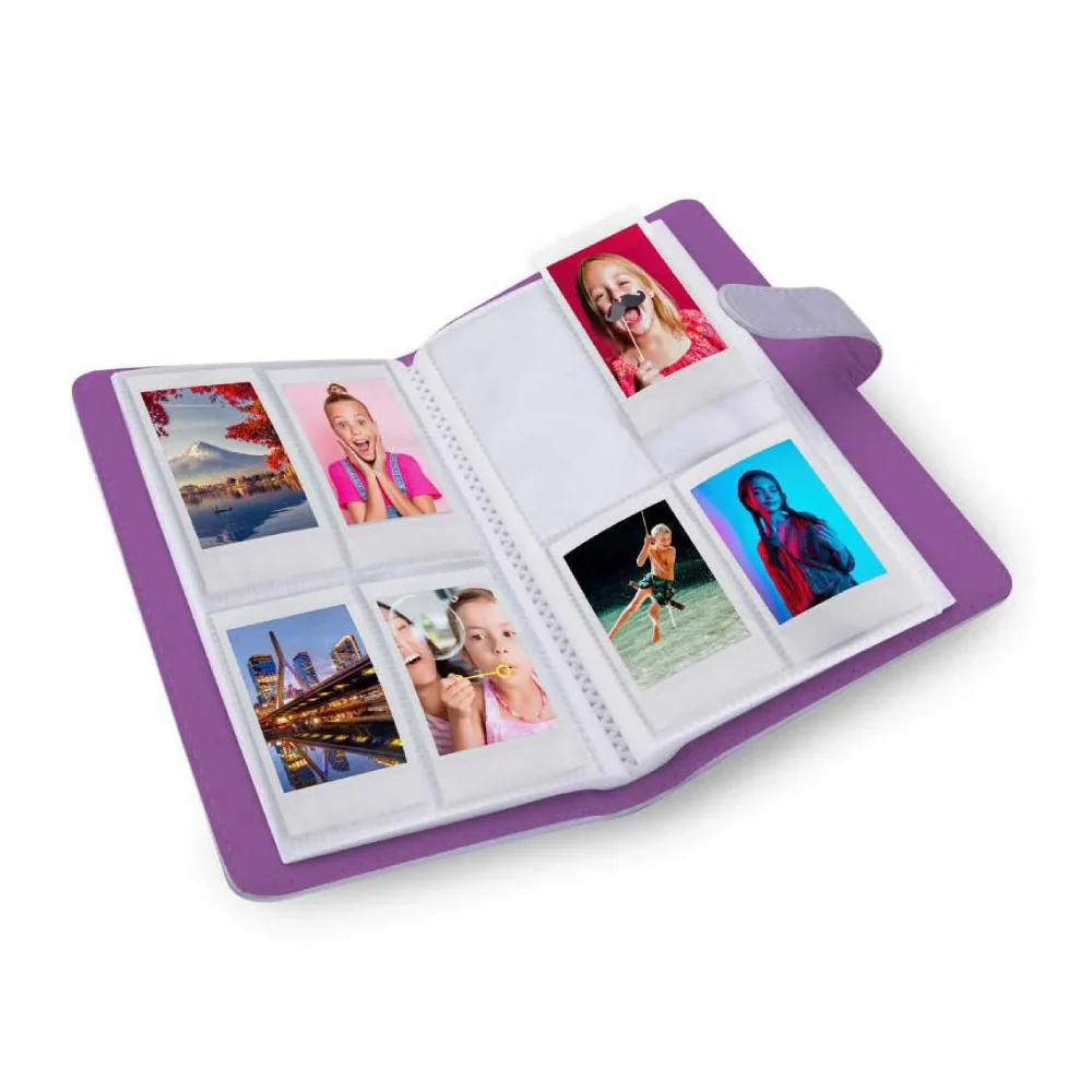 Digipower 256 Pocket Mini Photo Album for Fujifilm Instax Mini - Violet - Image 3