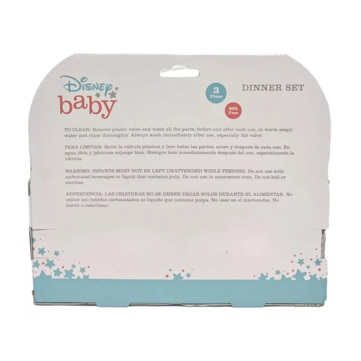 Disney Baby Princess Dinnerware Set (3-Piece) - Pink/White - Image 2