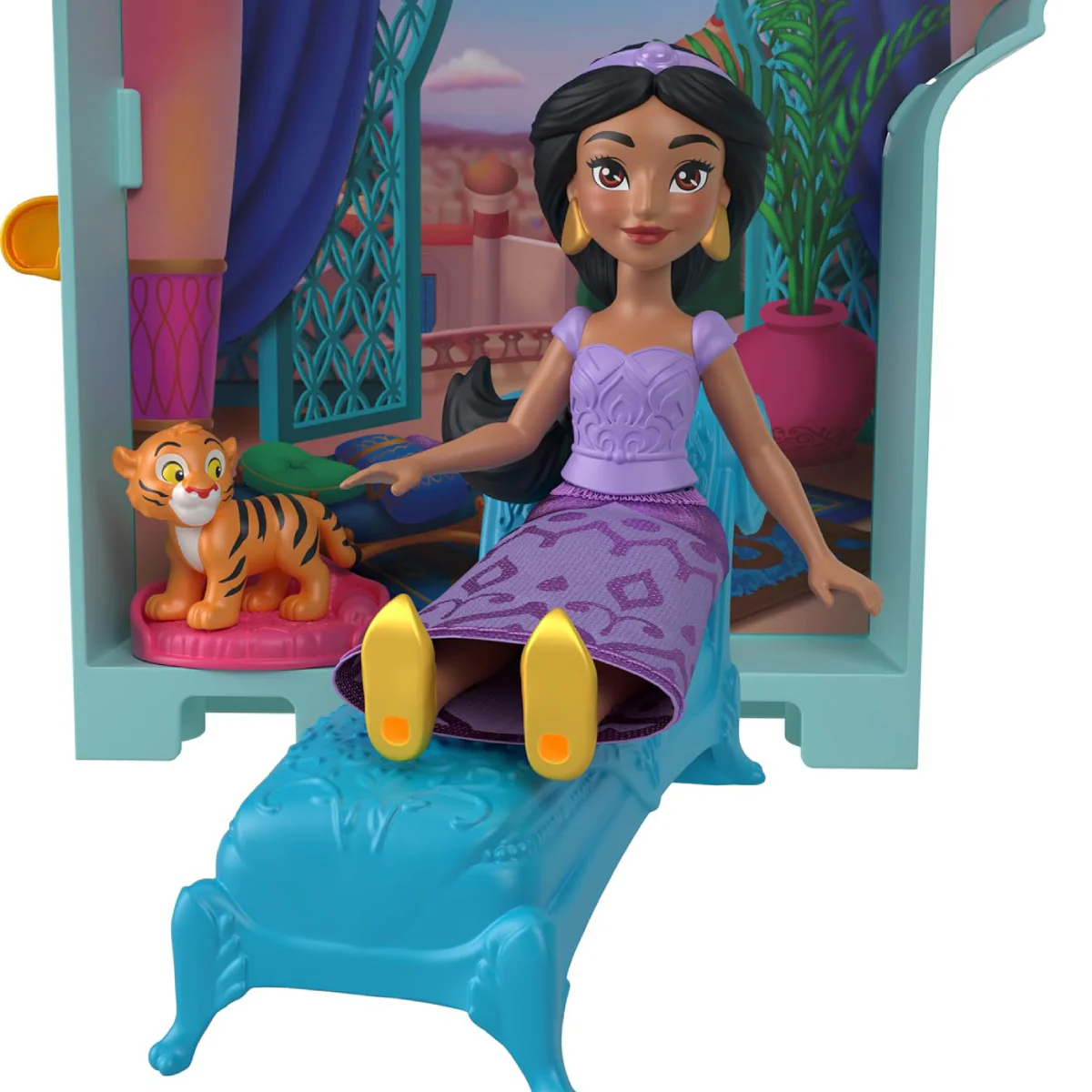 Disney Princess Jasmine Stacking Castle Doll House Playset with Small Doll - Image 3