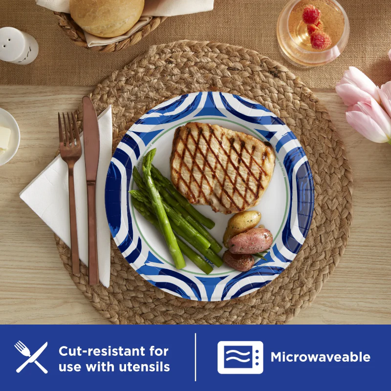 Dixie 10" Disposable Paper Plates (20-Count) - Image 4