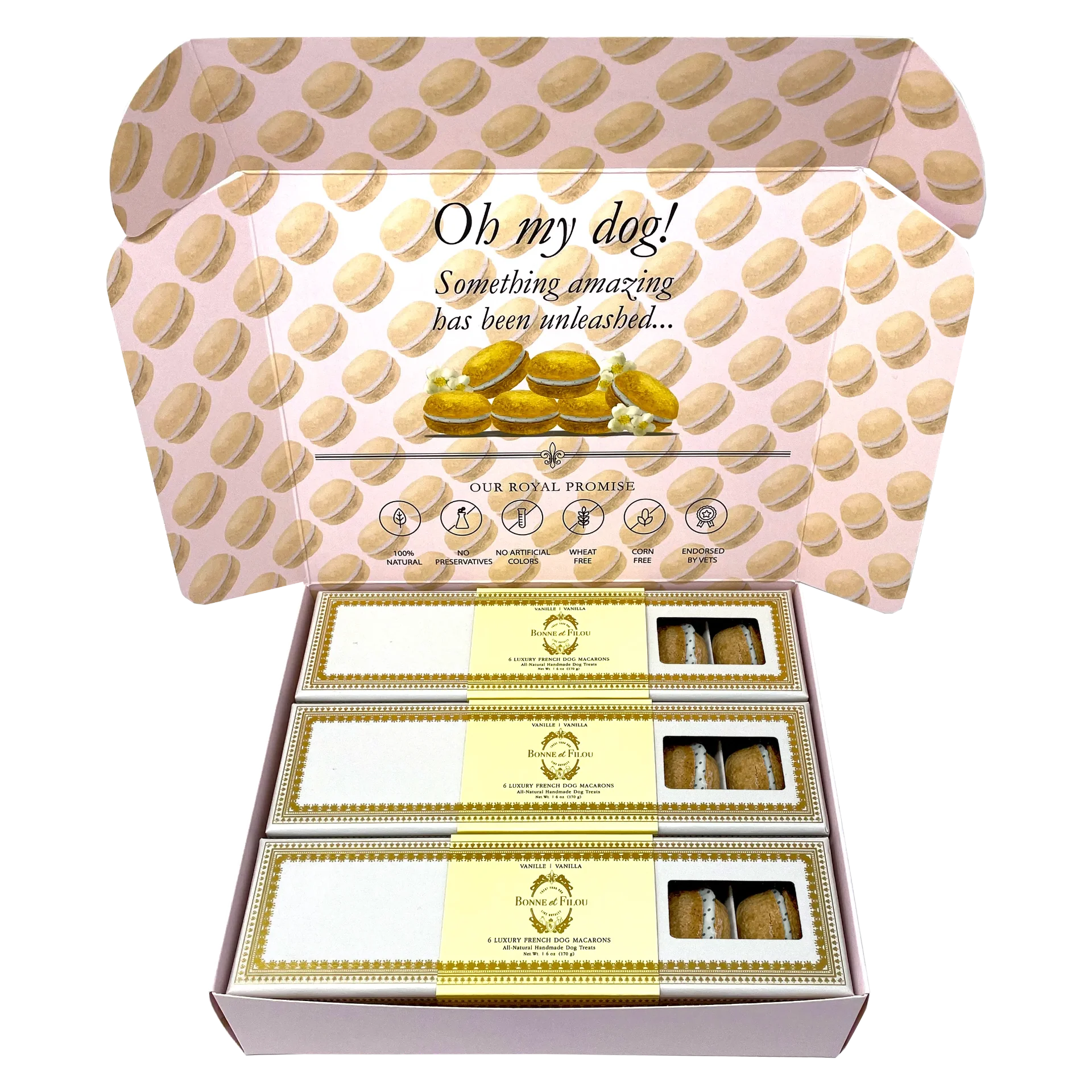 Dog Macaron Combo Gift Box (18 French Dog Macarons) - Image 5
