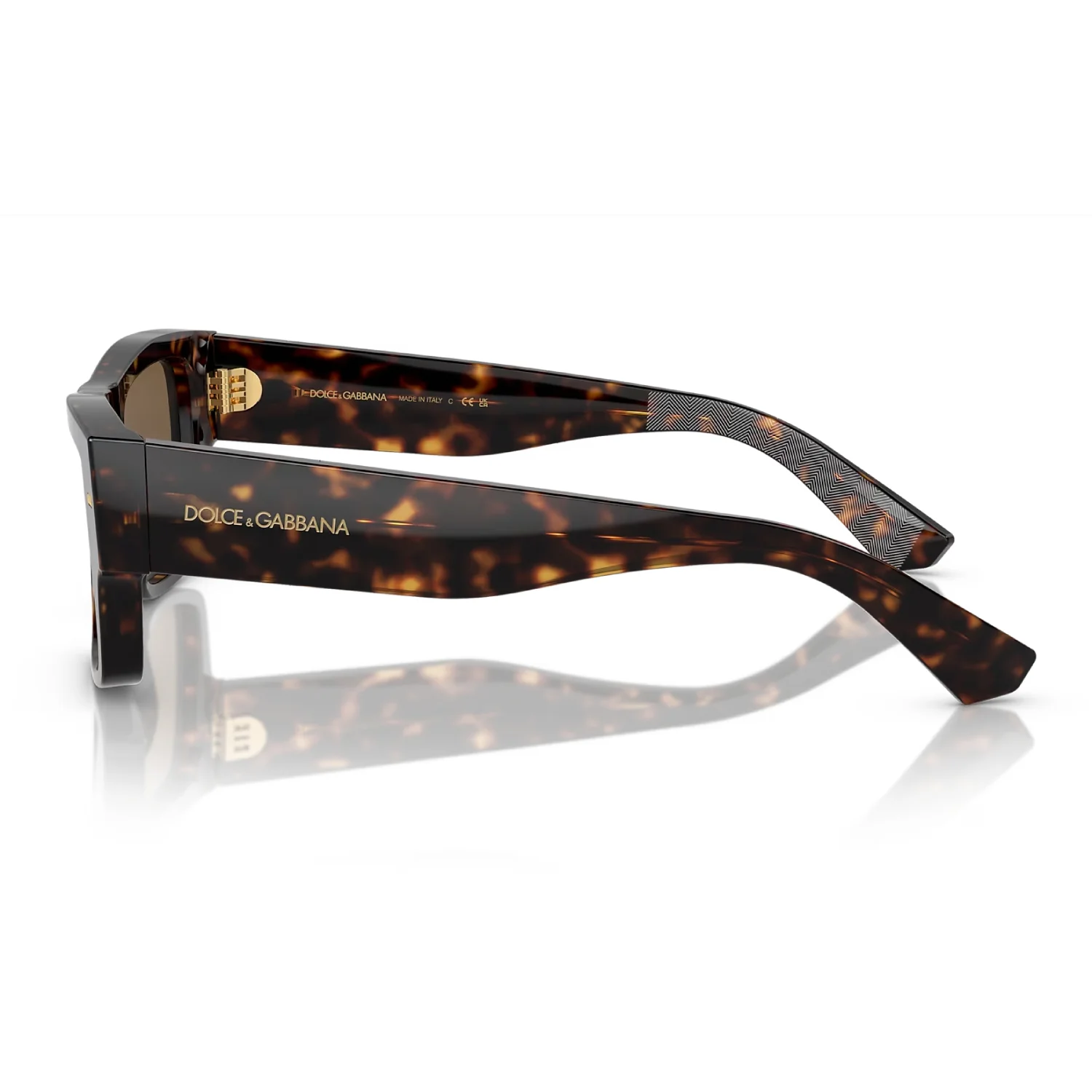 Dolce & Gabanna Men's DG4451 Rectangle Solid Color Sunglasses - Image 4