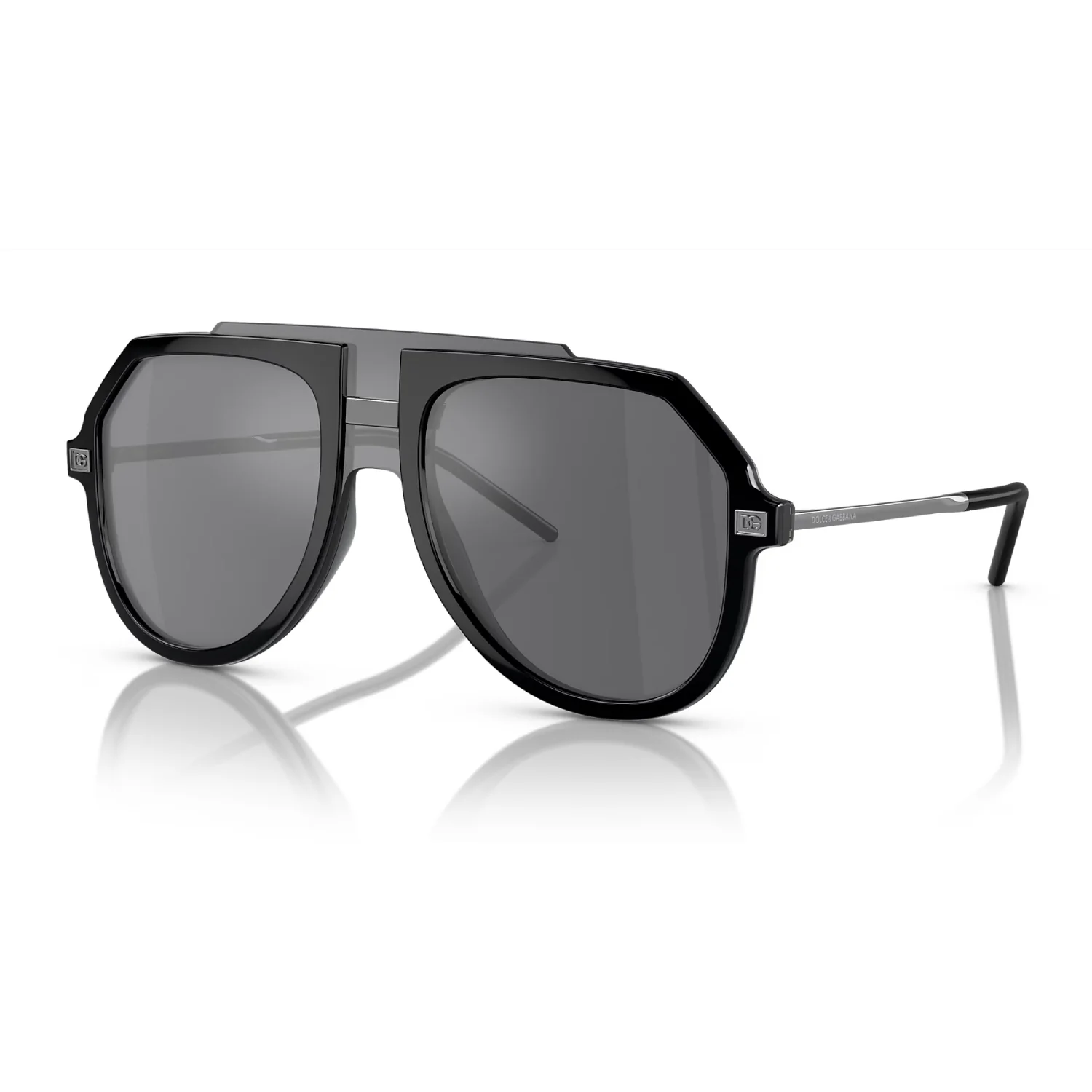 Dolce & Gabanna Men's DG4452 Pilot Mirrored Sunglasses