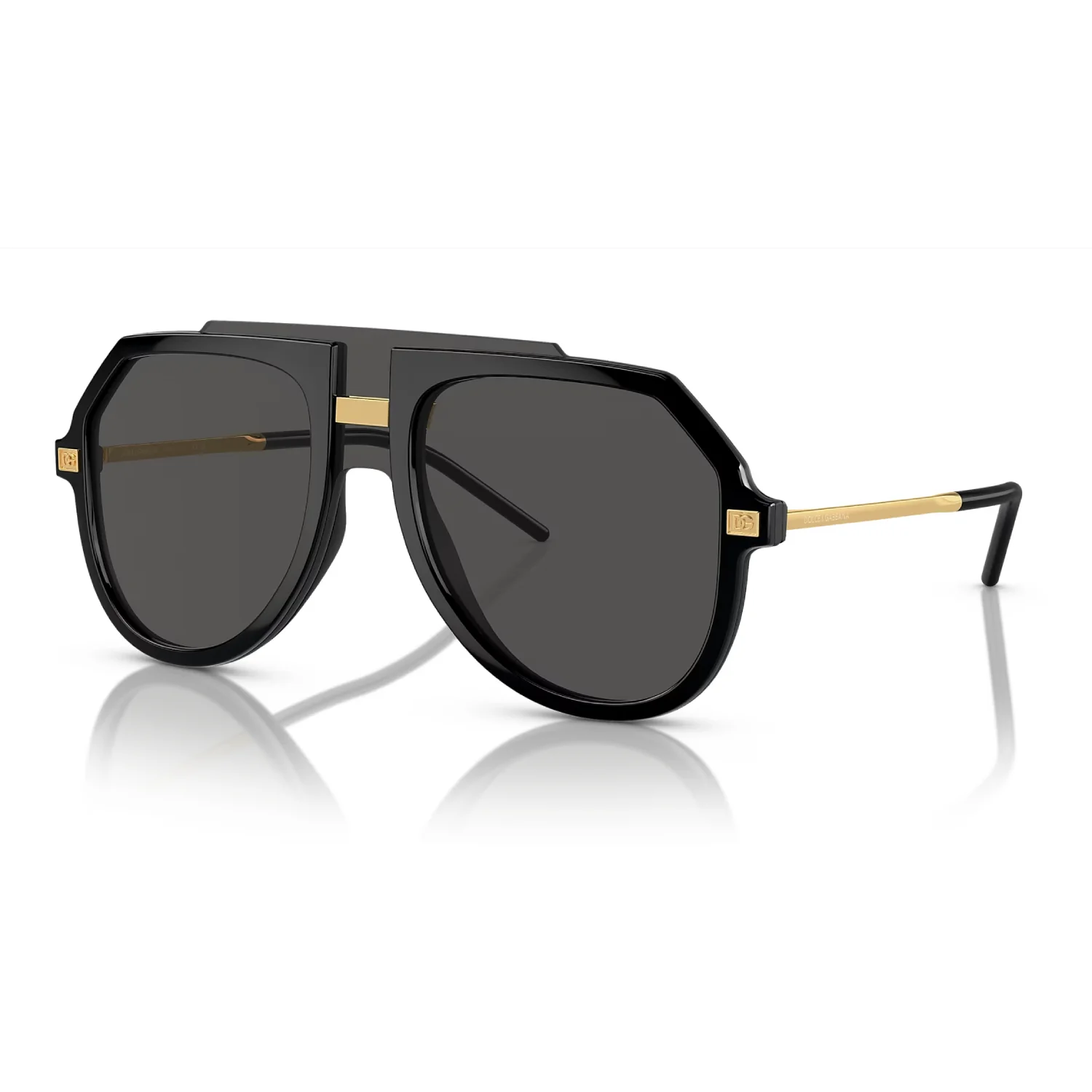 Dolce & Gabanna Men's DG6195 Pilot Solid Color Sunglasses