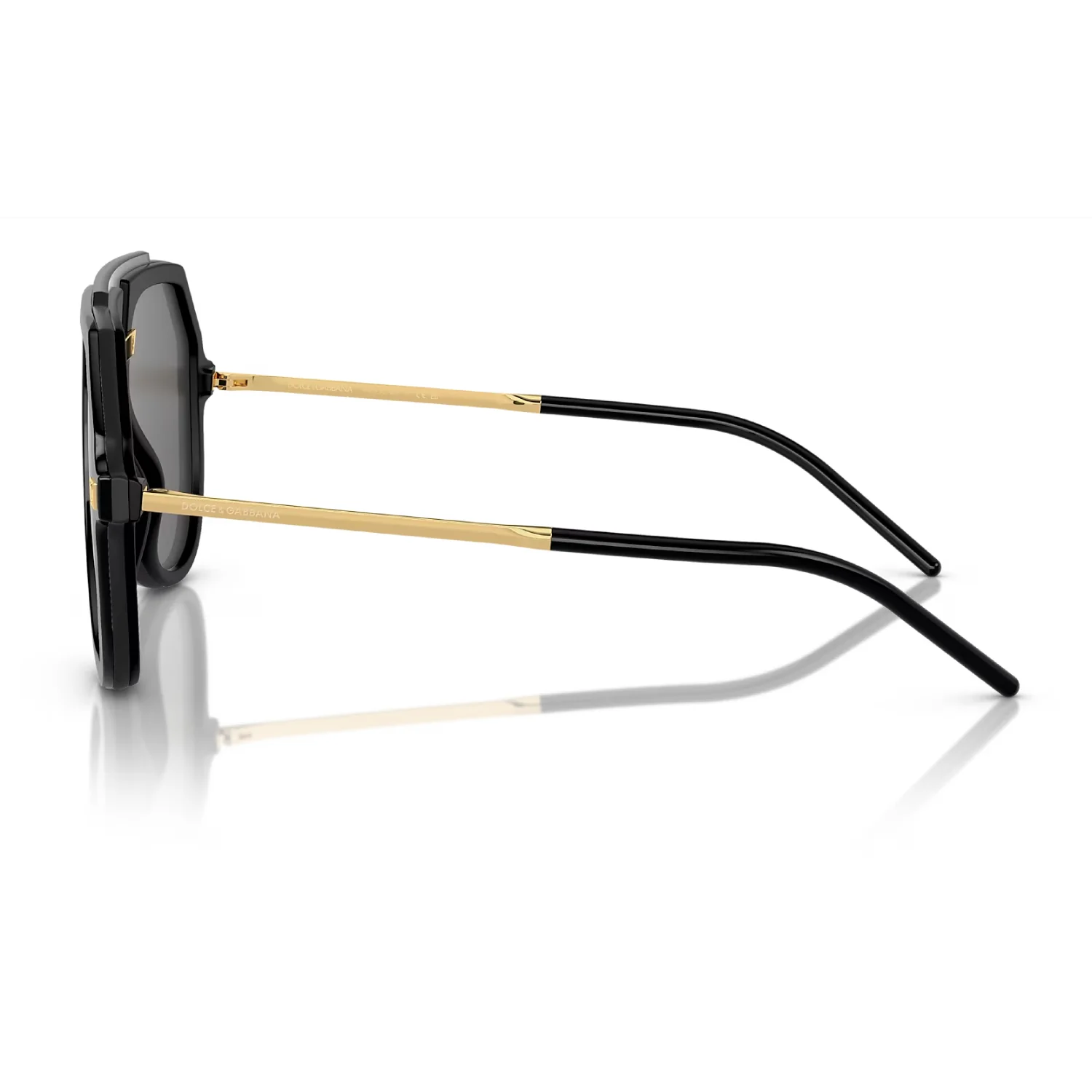 Dolce & Gabanna Men's DG6195 Pilot Solid Color Sunglasses - Image 4