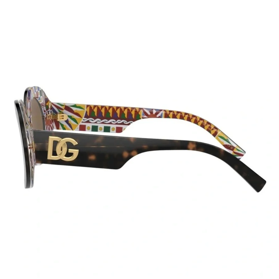 Dolce & Gabanna Women's DG4448321773 Oval Solid Color Sunglasses - Image 4