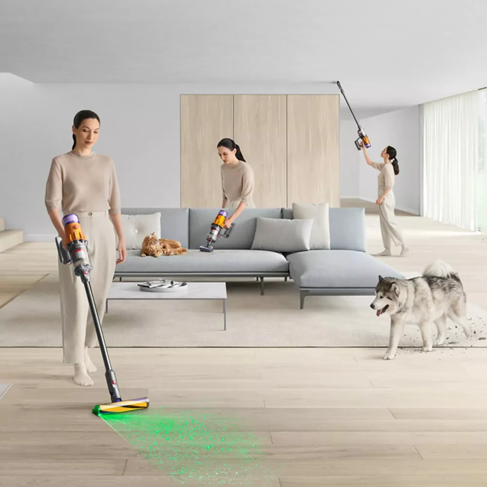 Dyson V12405863-01 V12 Detect Slim Cordless Stick Vacuum Cleaner - Yellow/Iron - Image 15