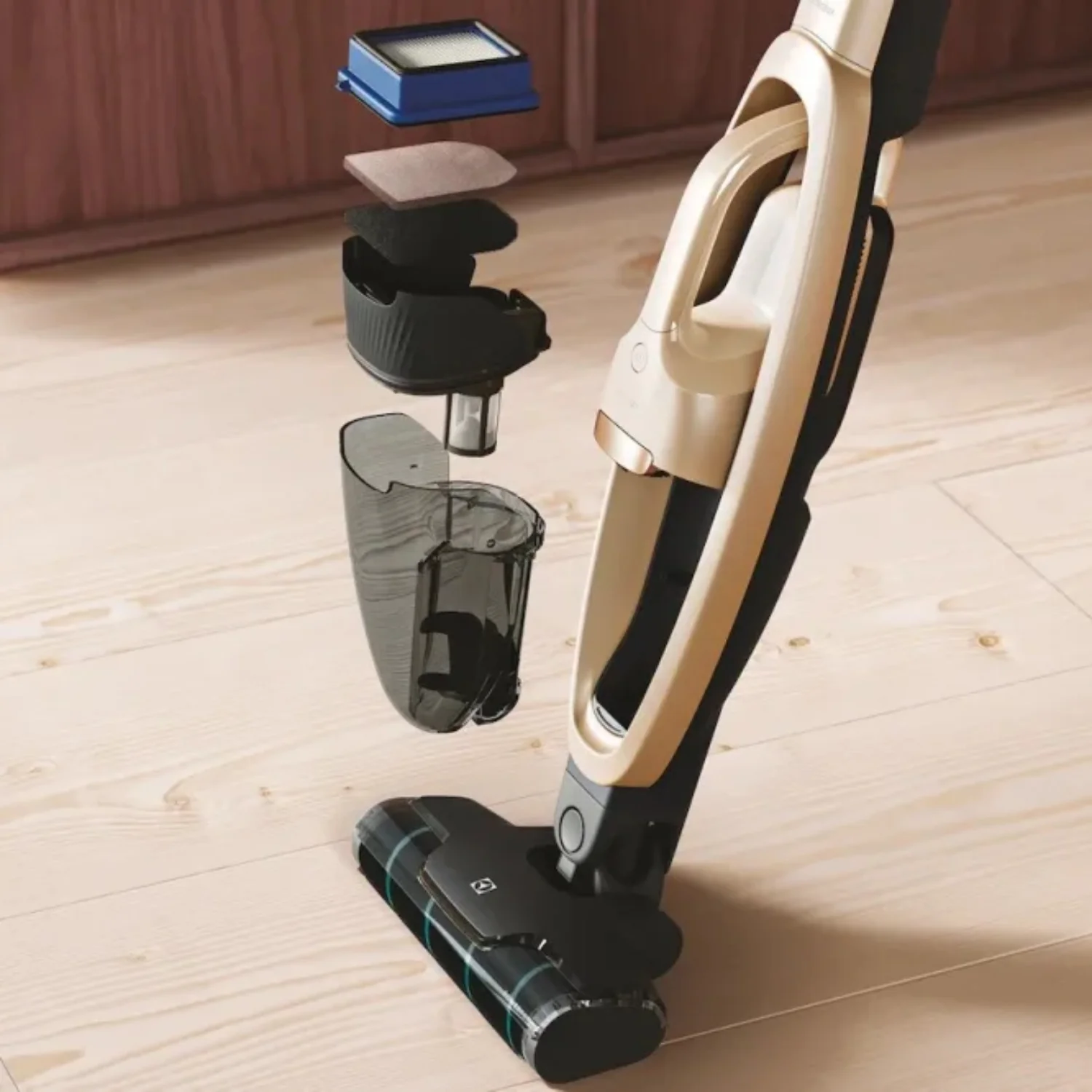 Electrolux EHVS35H2AQ WellQ7 Hard Floor Cordless 2-in-1 Stick Vacuum - Soft Sand - Image 3