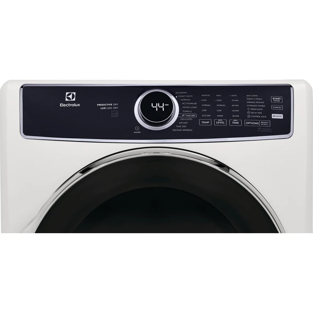 Electrolux 8 cu. ft. Front Load Perfect Steam Gas Dryer with LuxCare Dry and Instant Refresh - White - Image 7