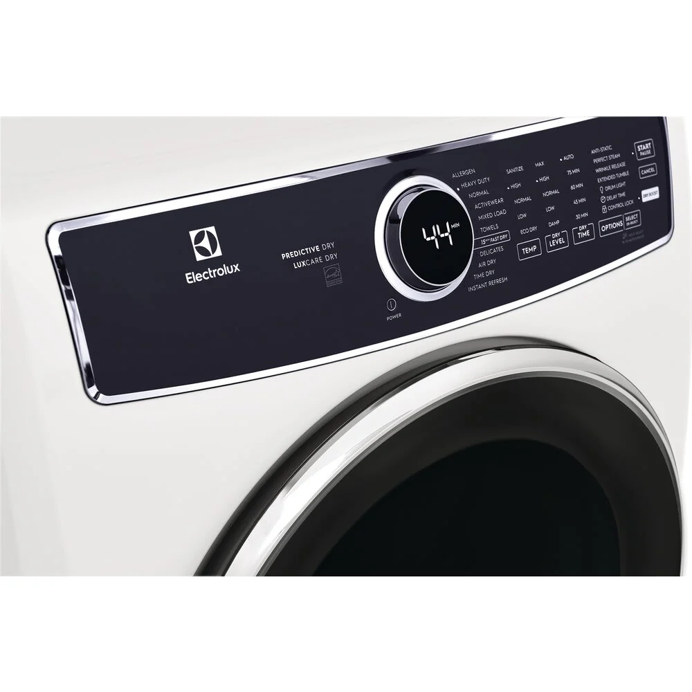 Electrolux 8 cu. ft. Front Load Perfect Steam Gas Dryer with LuxCare Dry and Instant Refresh - White - Image 8