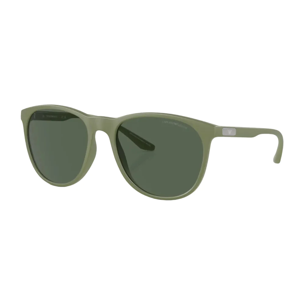 Emporio Armani Men's EA4210 Phantos Solid Color Sunglasses - Matte Sage Green/Dark Green
