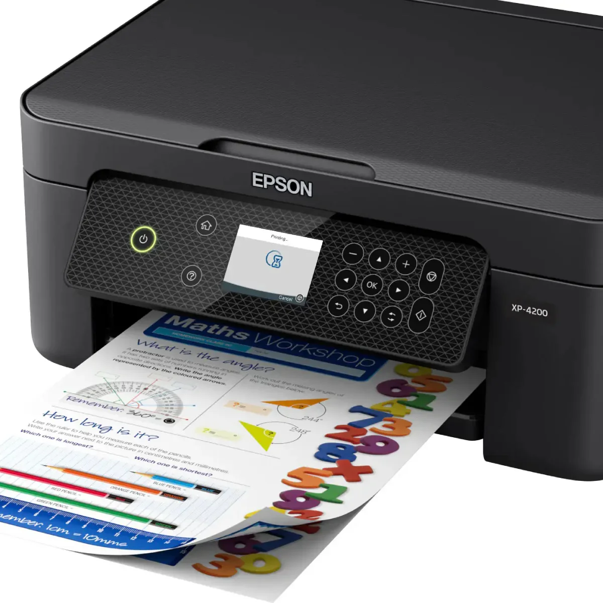 Epson Expression Home XP-4200 Wireless Color Inkjet All-in-One Printer with Scan and Copy - Black - Image 10