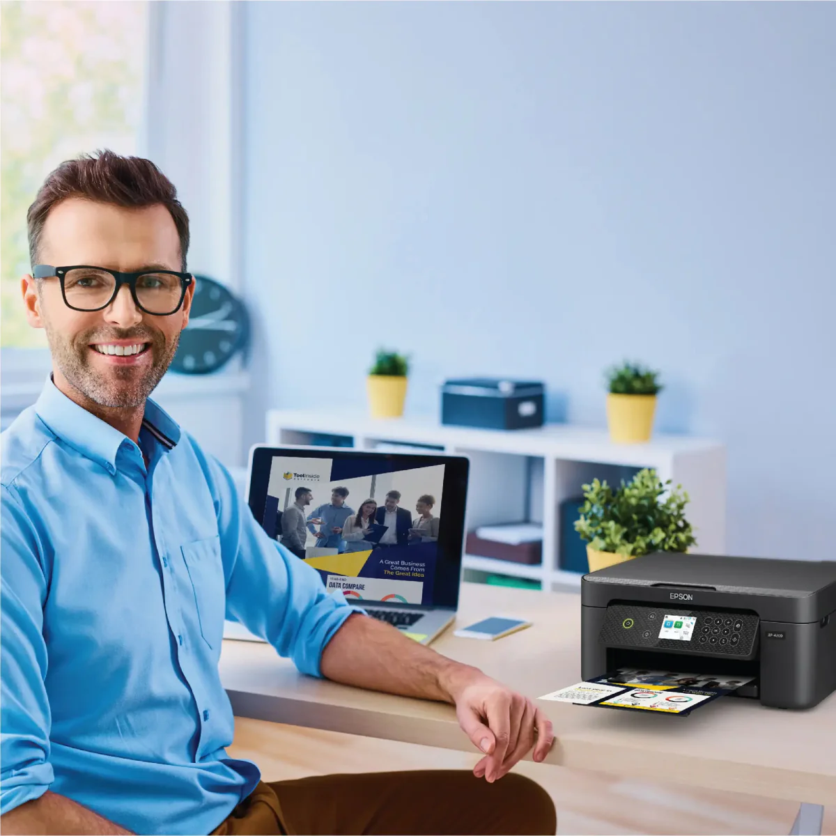 Epson Expression Home XP-4200 Wireless Color Inkjet All-in-One Printer with Scan and Copy - Black - Image 11