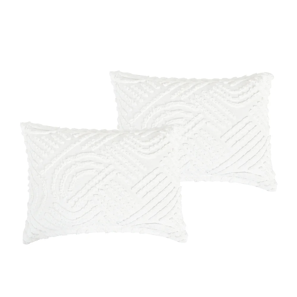 ESCA Arin Luxury Comforter Set (5-Piece) - White - Image 5