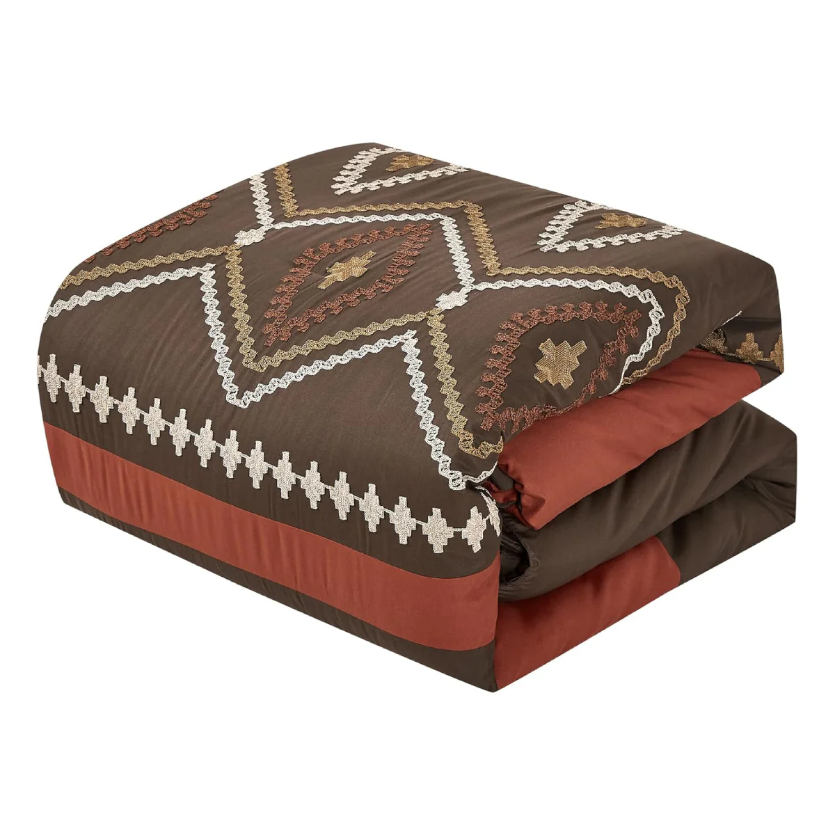 ESCA Chiriga Comforter Set (7-Piece) - Brown - Image 4