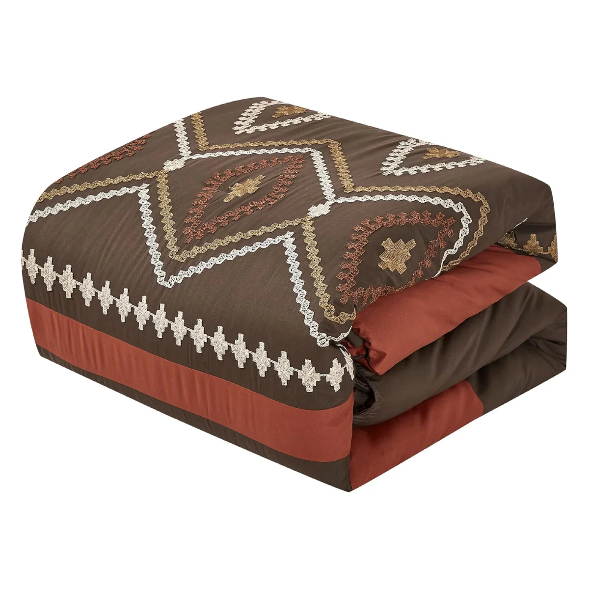 ESCA Chiriga Comforter Set (7-Piece) - Brown - Image 9