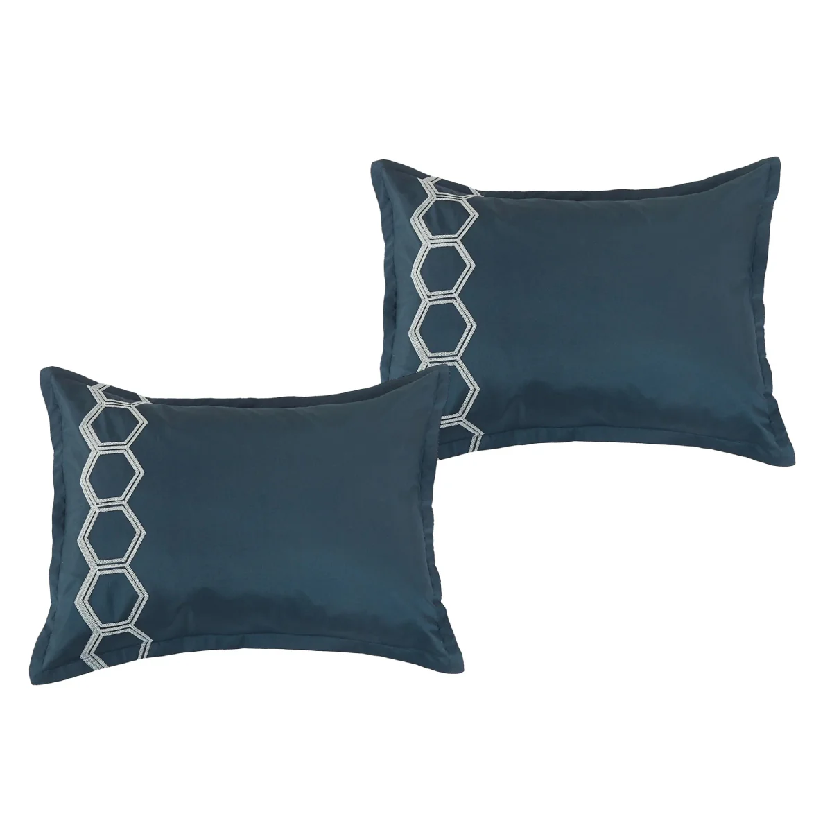 ESCA Idarah Queen Size Comforter Set (7-Pieces) - Navy - Image 4