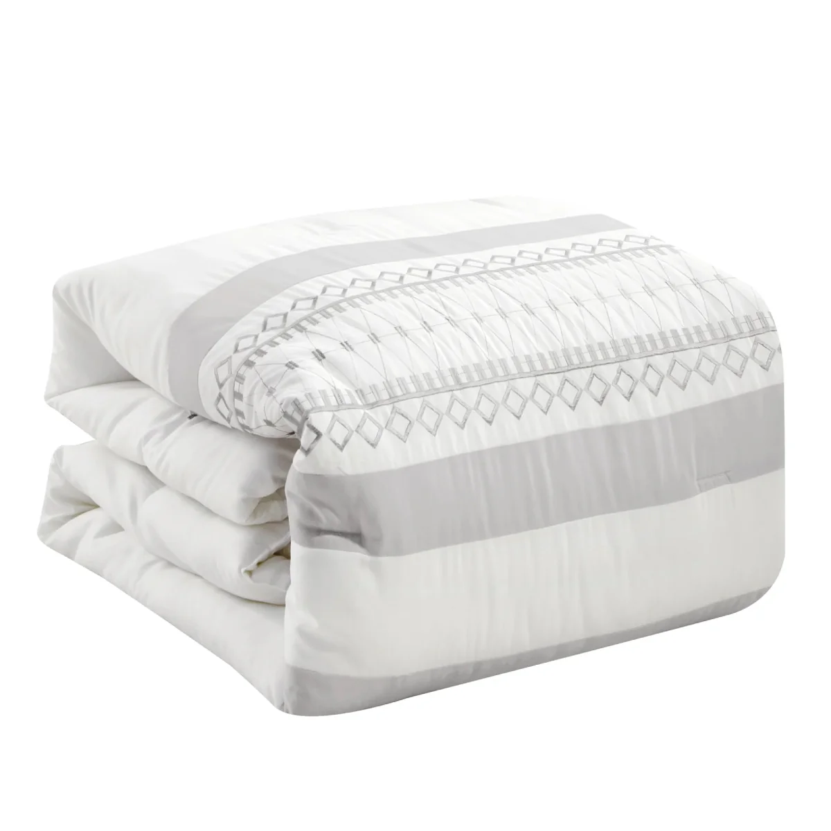 ESCA Kriti King Size Comforter Set (7- Pieces) - White - Image 2