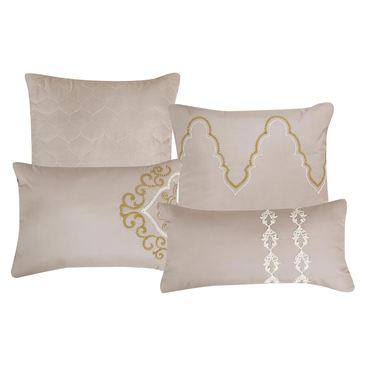 ESCA Mahalia Comforter Set (7-Piece) - Gray - Image 8