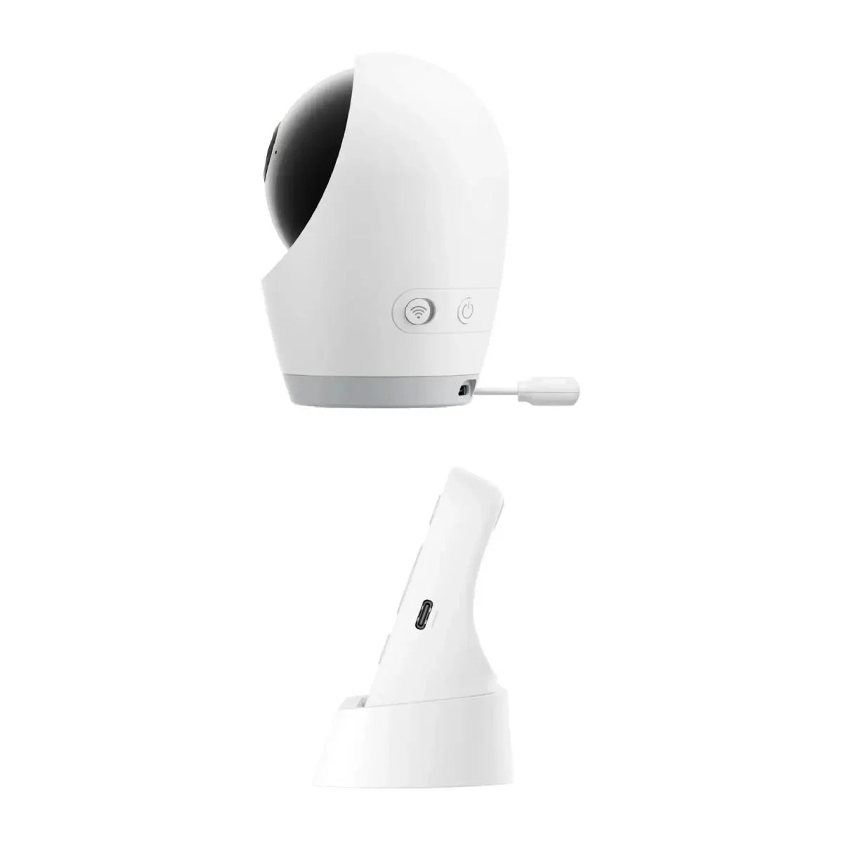 eufy E21 Baby Monitor with 4K Camera and Charging Base - White - Image 2