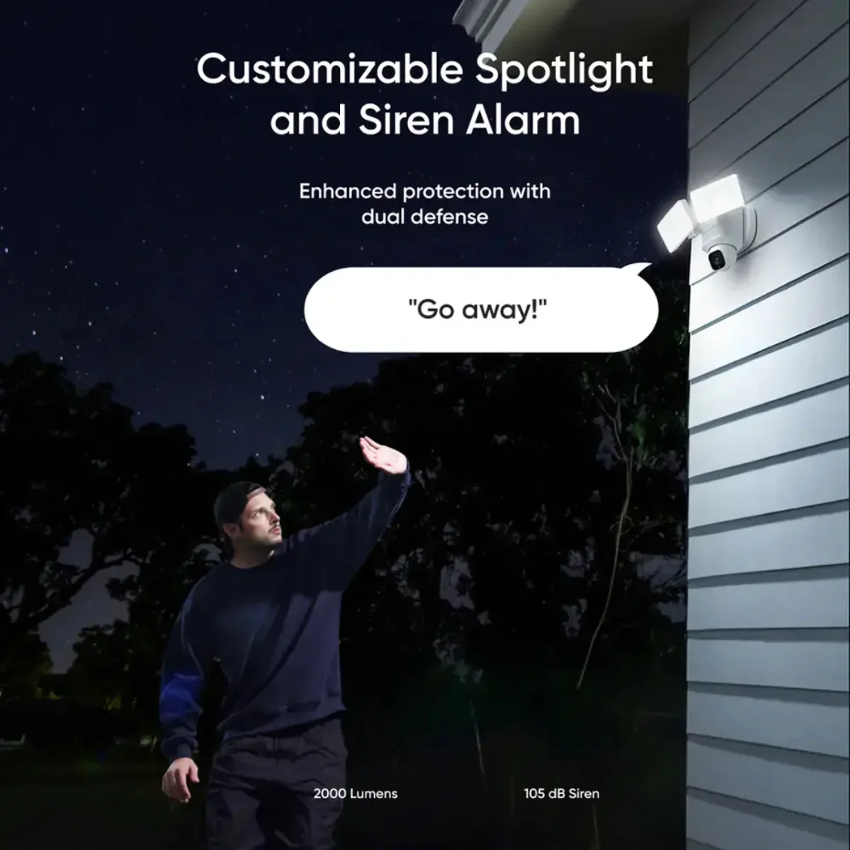 eufy E30 Wired Outdoor Floodlight Camera with Wi-Fi Connectivity - White - Image 8