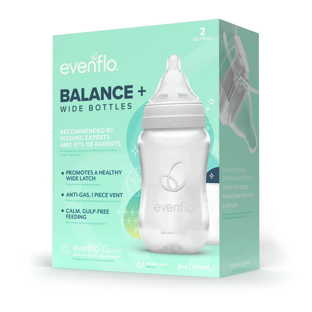 Evenflo Balance+ Wide Baby Bottles (2-Pieces) - Image 3