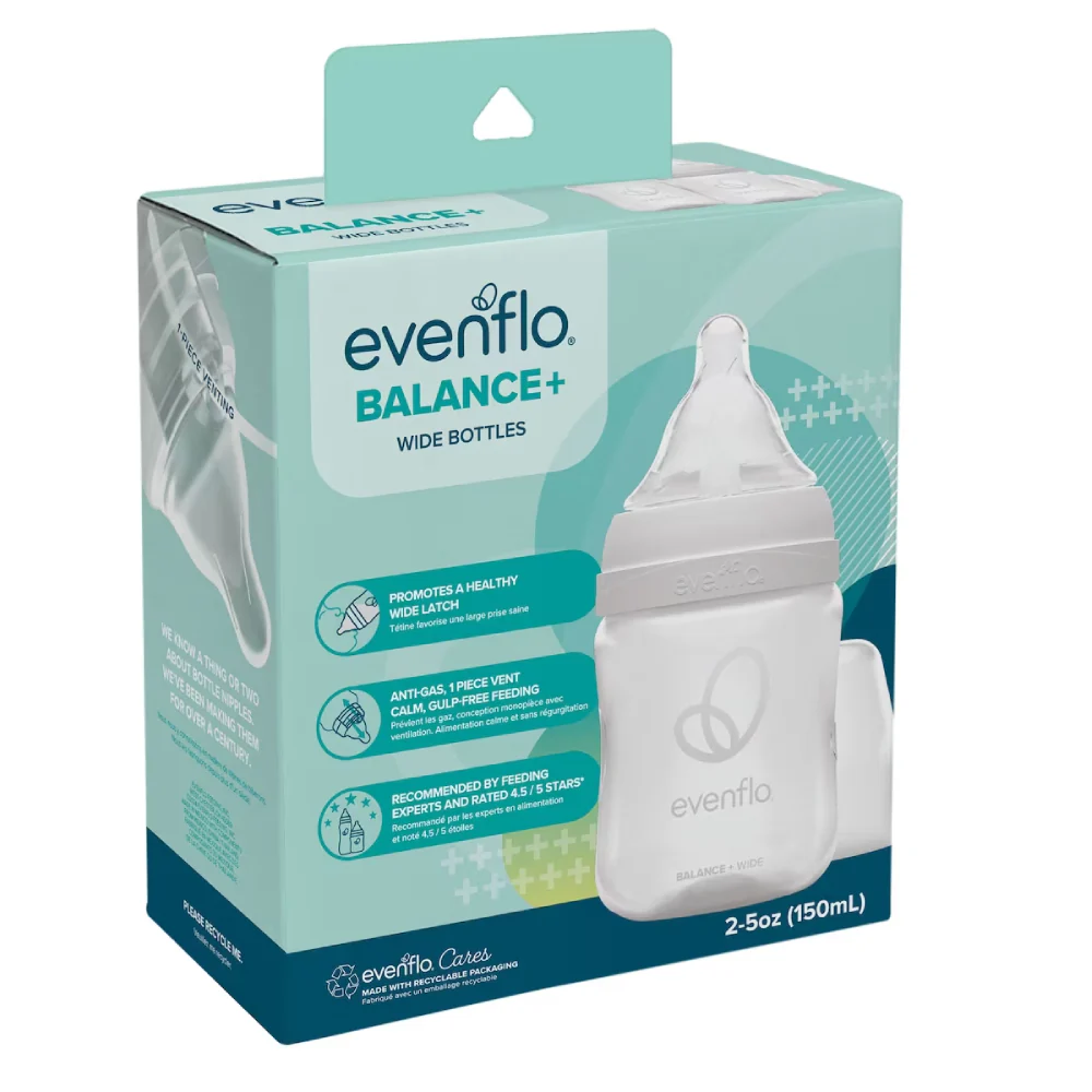 Evenflo Balance+ Wide Baby Bottles (2-Pieces) - Image 5