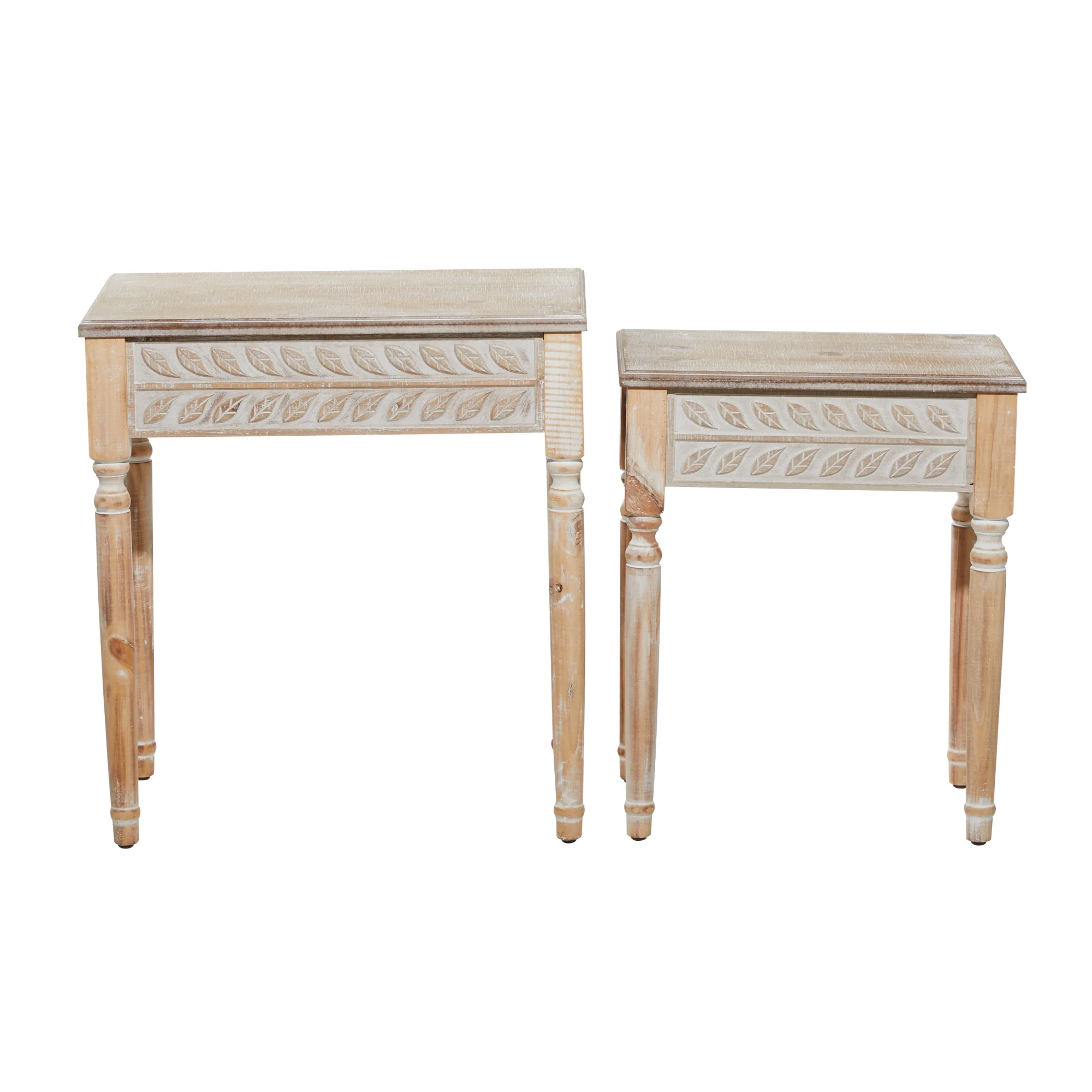 Farmhouse Accent Table Set of 2 by UMA Enterprises - Image 3
