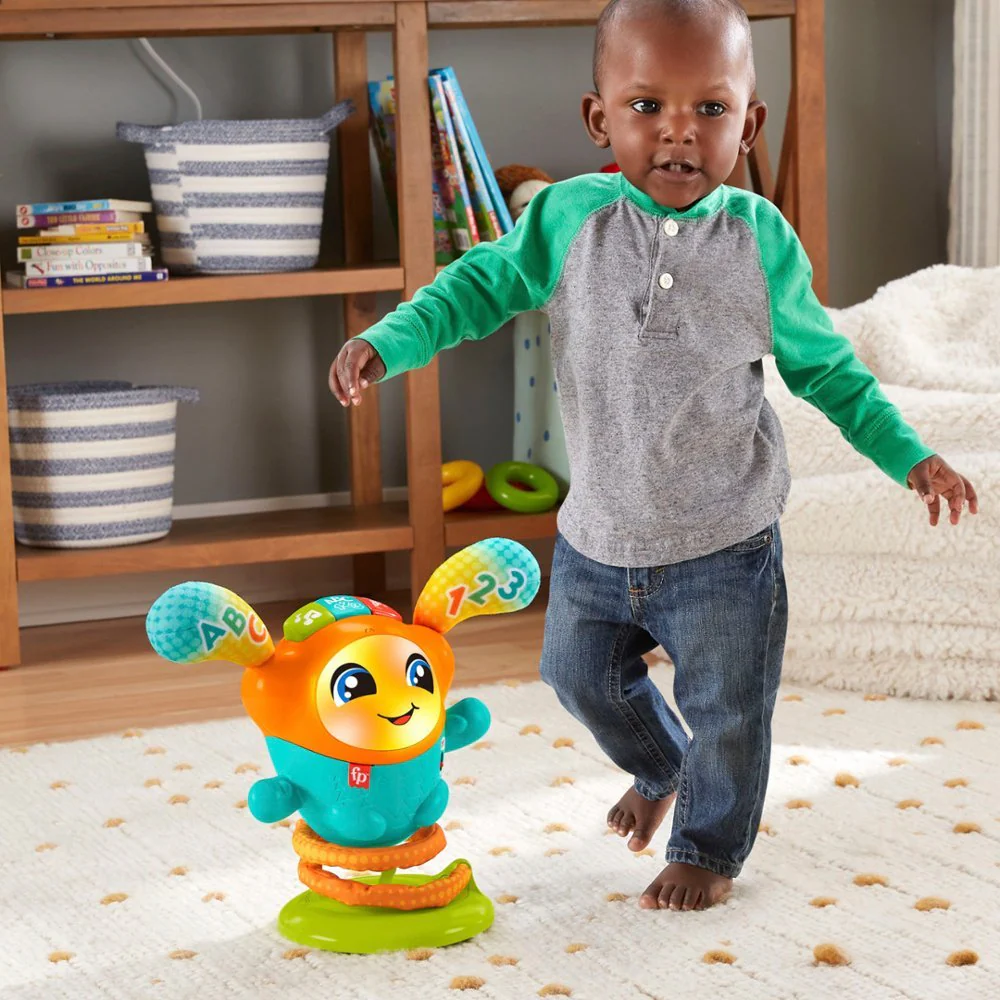 Fisher-Price DJ Bouncin' Beats Electronic Baby & Toddler Learning Toy with Bouncing Action - Image 10