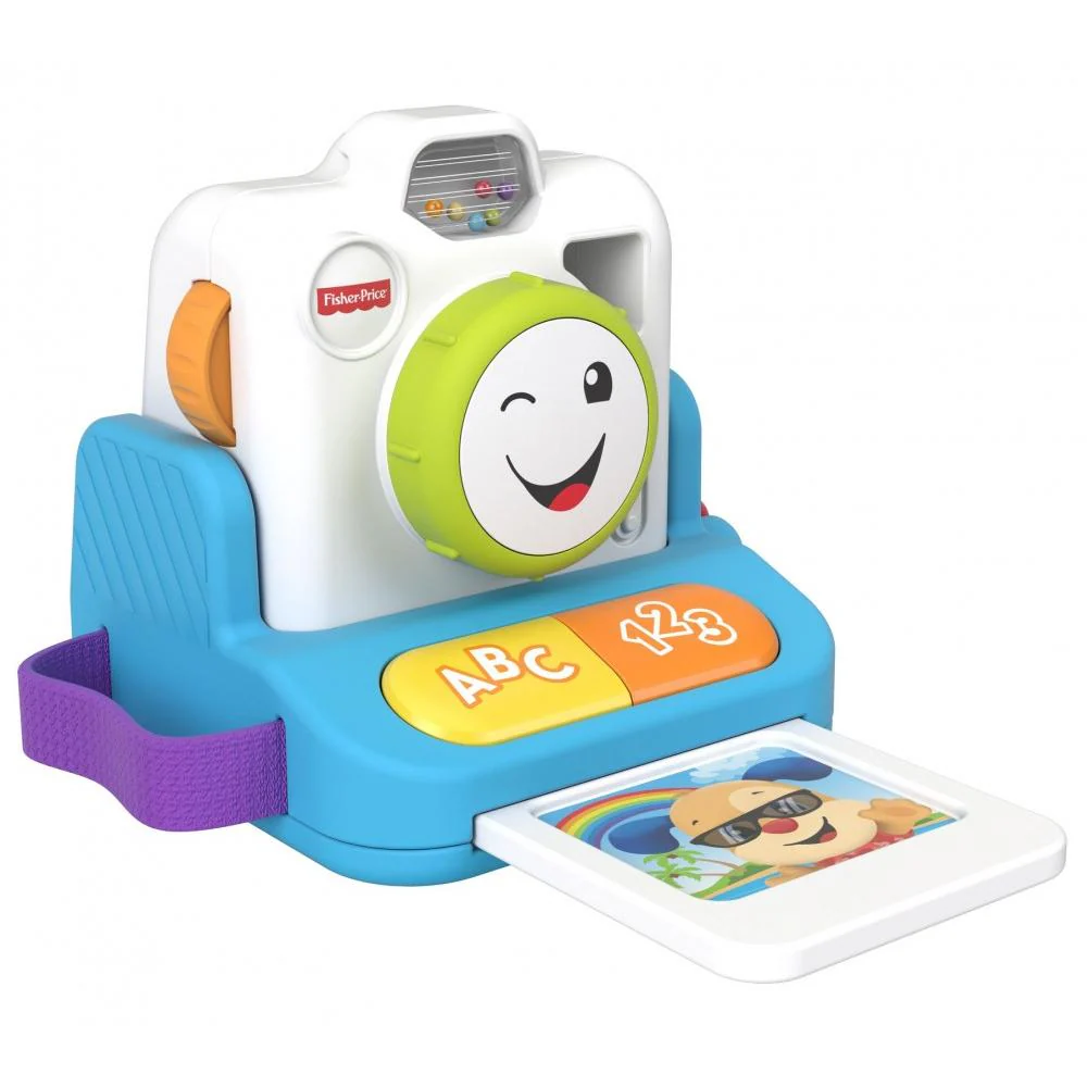 Fisher-Price Laugh 'N Learn Click & Learn Instant Camera Musical Toy with Lights, Music and Sounds