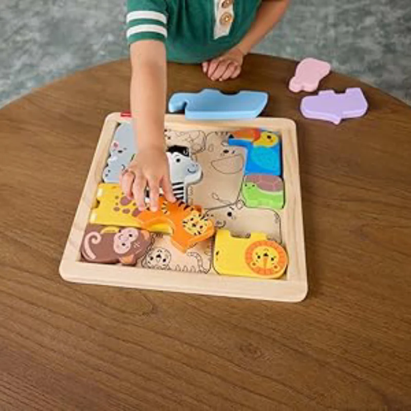 Fisher-Price Wooden Animal Puzzle Playset - Image 6
