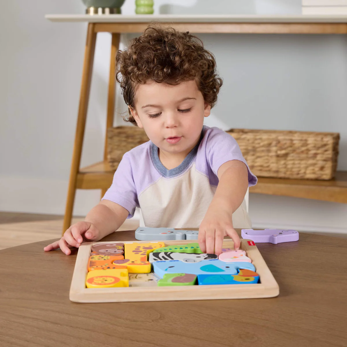 Fisher-Price Wooden Animal Puzzle Set (13 Pieces) - Image 4