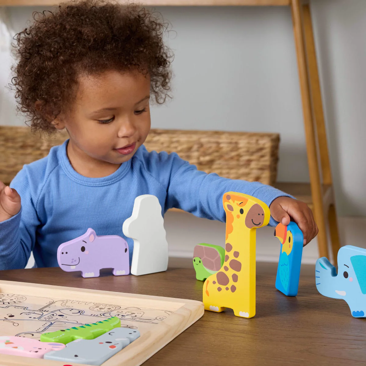 Fisher-Price Wooden Animal Puzzle Set (13 Pieces) - Image 5
