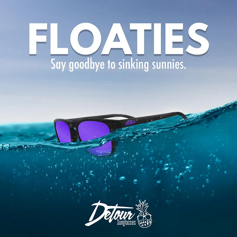 Floaties - Matte Black - Purple Polarized - Image 7