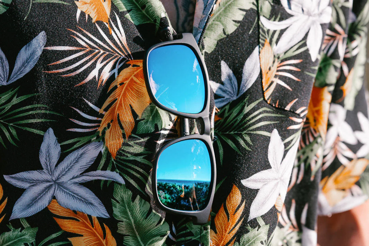 Floaties XL - Matte Black - Electric Blue Lens Polarized - Image 2