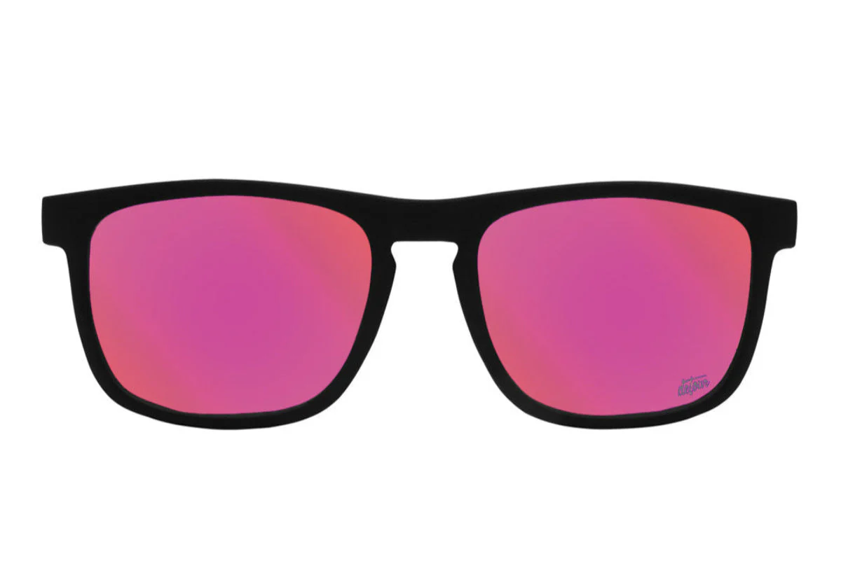 Floaties XL - Matte Black - Pink Lemonade Lens Polarized - Image 3