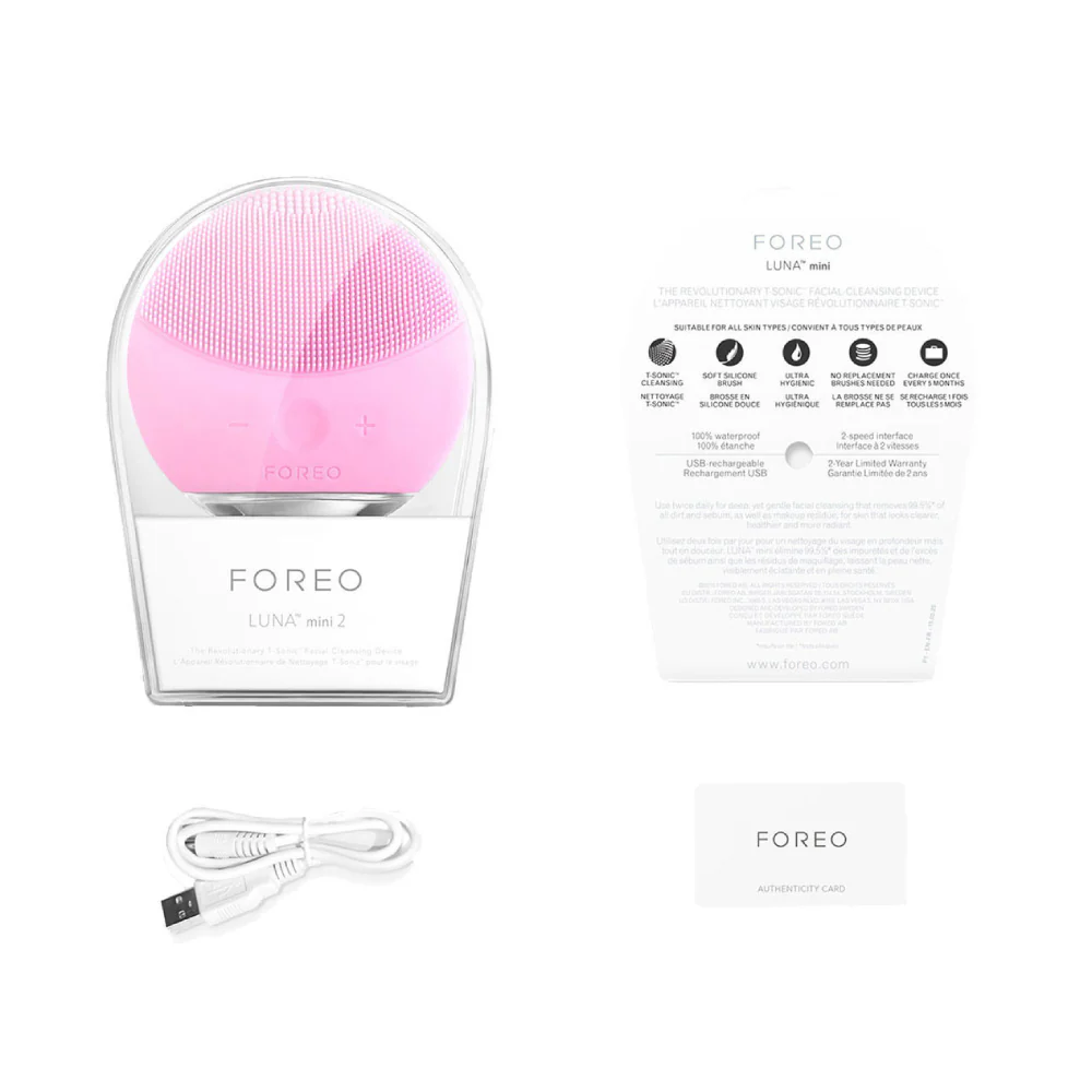 FOREO Luna Mini 2 Facial Cleansing Massager - Pearl Pink - Image 4