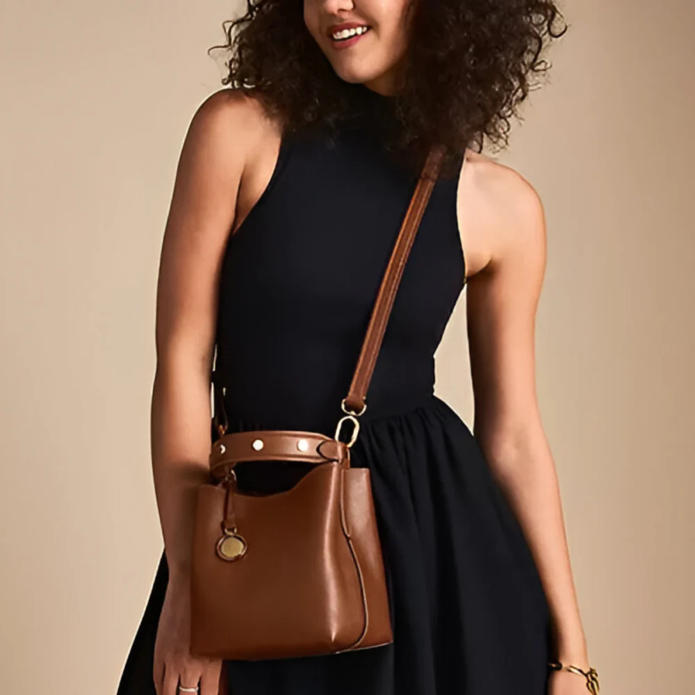 Fossil Jessie Small Bucket Crossbody Bag - Image 12