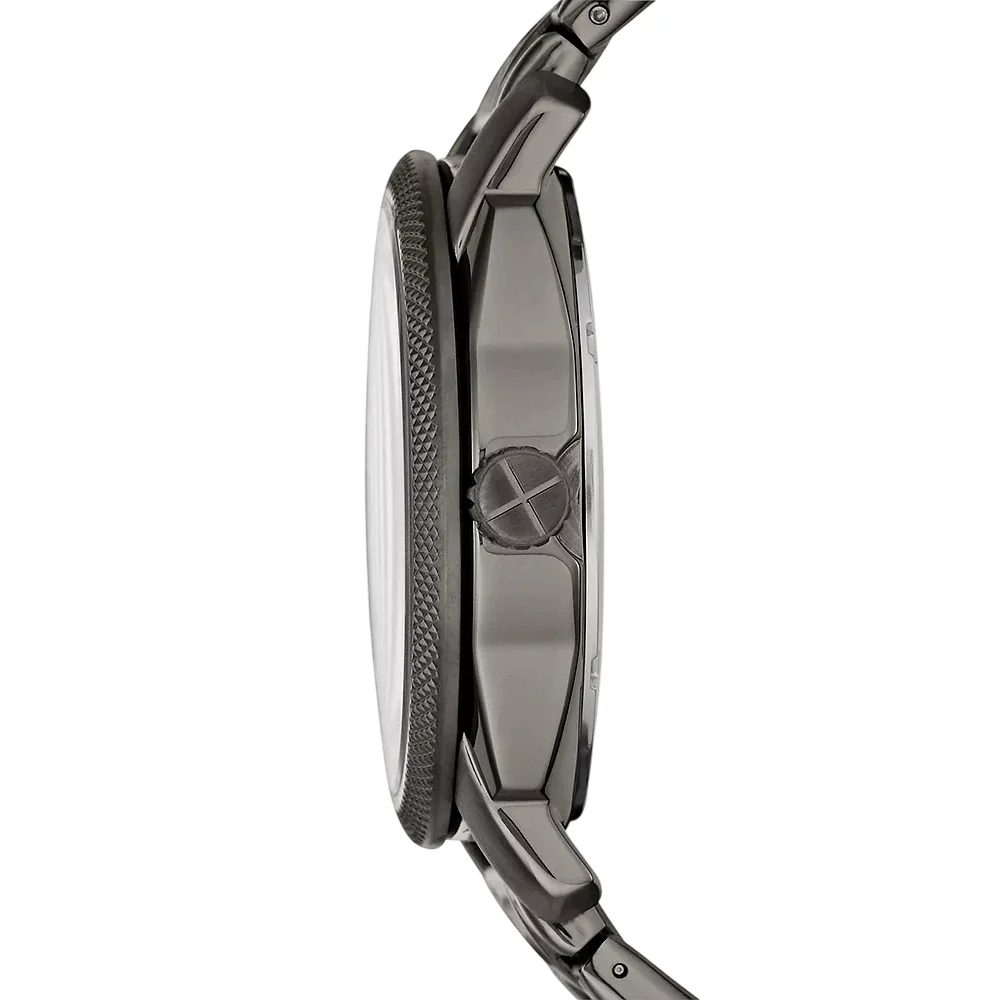 Fossil Machine Men's 42mm Gray Bracelet Watch - Black Dial - Image 2