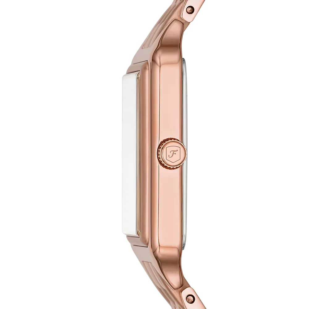 Fossil Raquel Women's 23mm Rose Gold Bracelet Watch - White Dial - Image 2