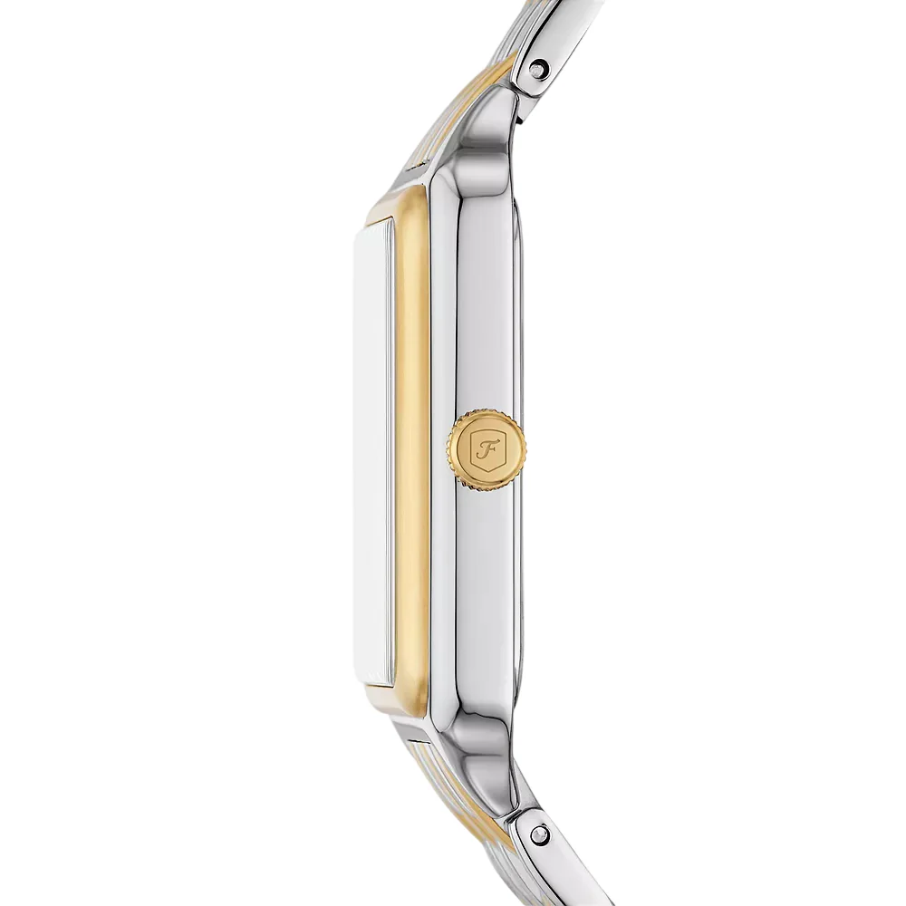 Fossil Raquel Women's 26mm Two-Tone Bracelet Watch - White Mother of Pearl Dial - Image 2