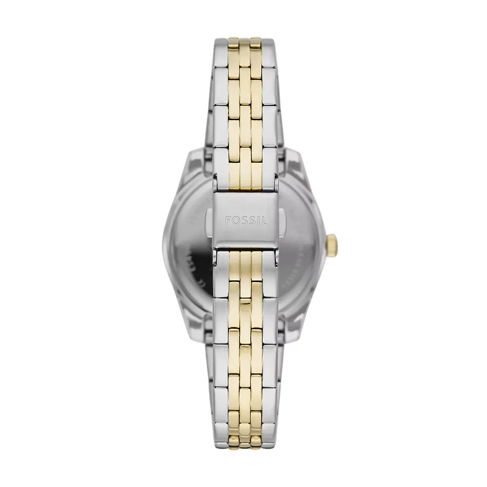 Fossil Scarlette Women's 32mm Two-Tone Bracelet Watch - Gold Dial - Image 2