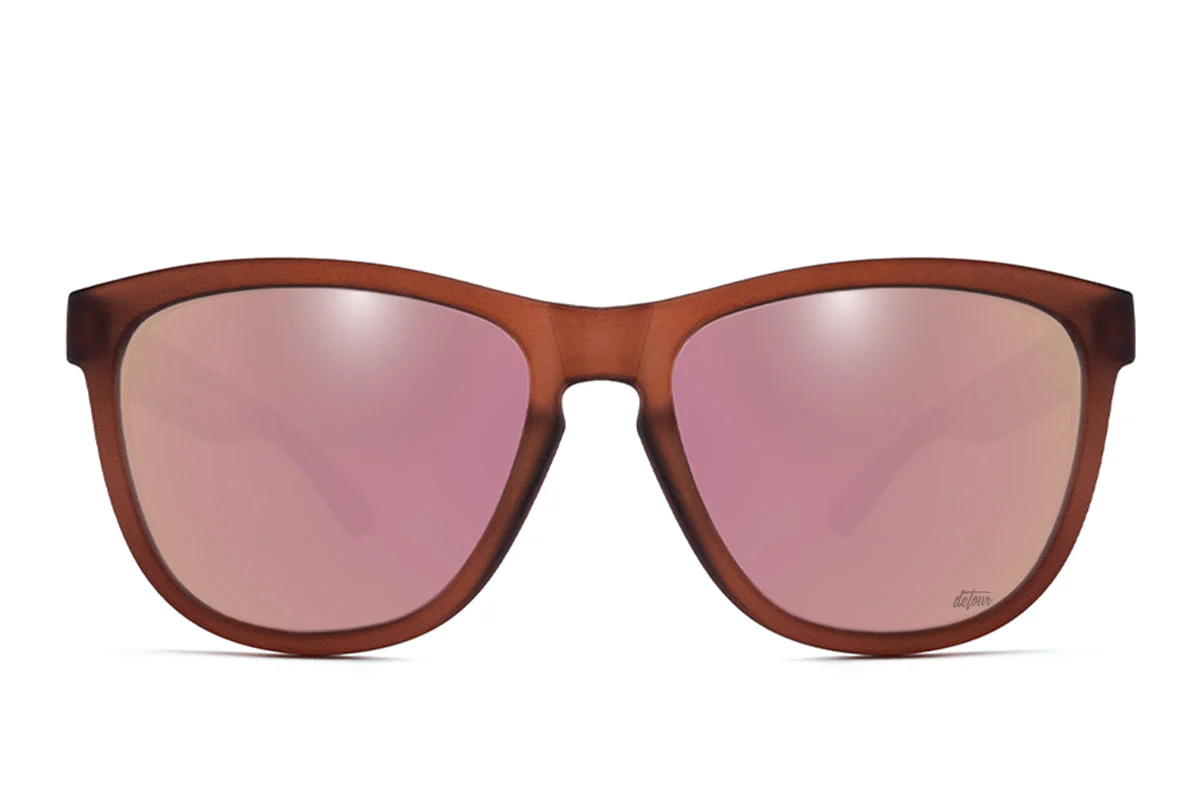 Frosted Burgundy - Rose Pink Lens Polarized - Essentials - Image 5