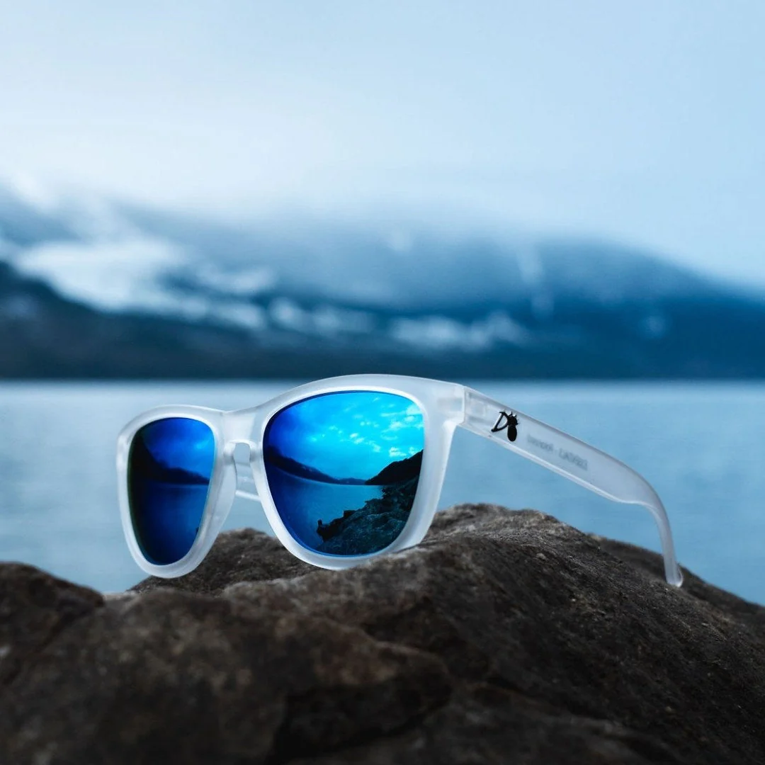 Frosted Clear - Electric Blue Lens Polarized - Essentials - Image 5