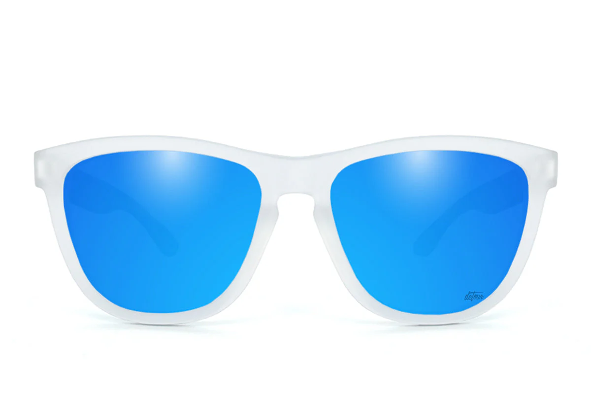 Frosted Clear - Electric Blue Lens Polarized - Essentials - Image 6