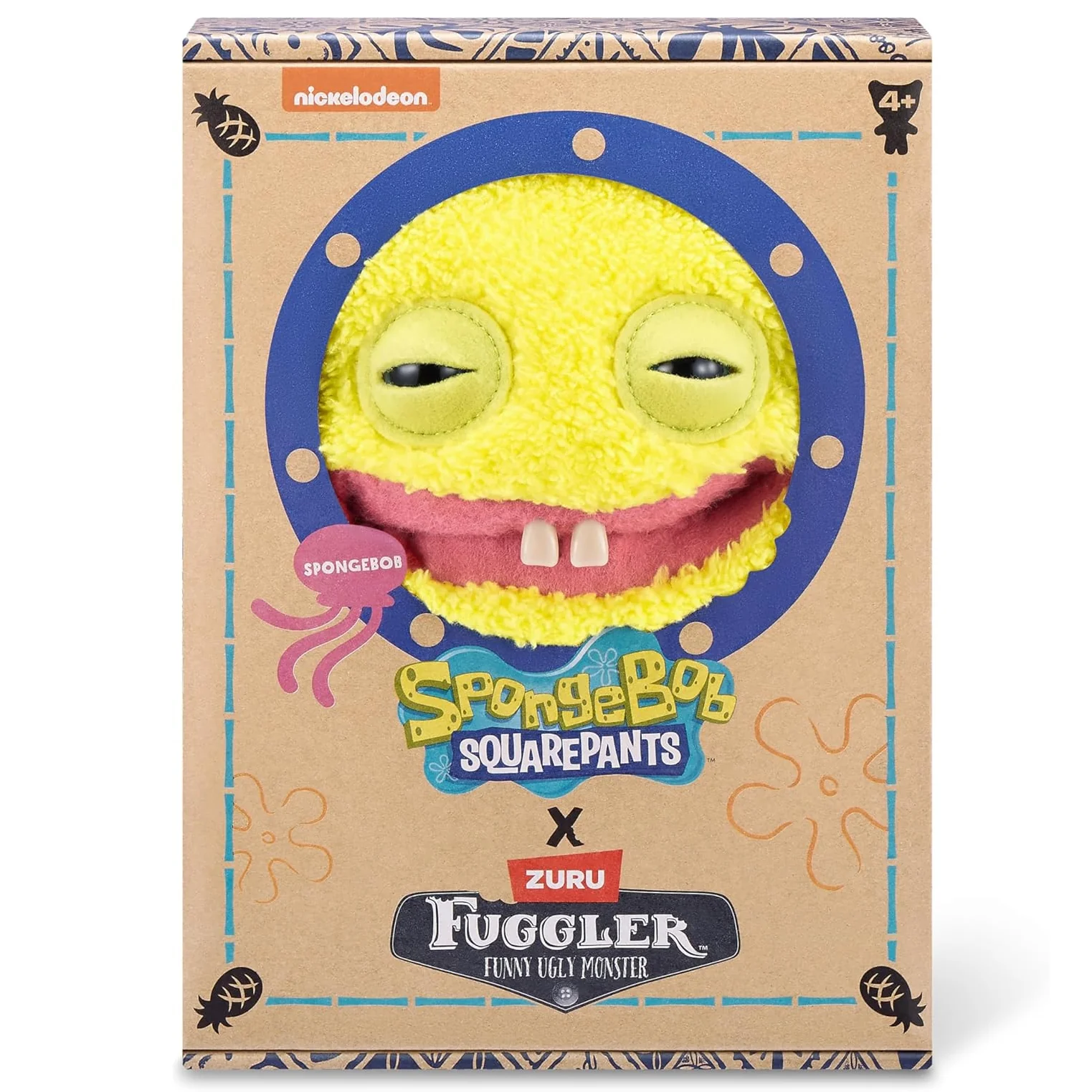 Fuggler Spongebob Squarepants Plush Toy - Yellow - Image 3
