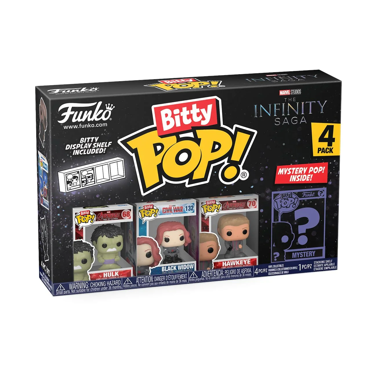 Funko Bitty Pop! Marvel: The Infinity Saga Hulk Figures (4 Pack) - Image 2