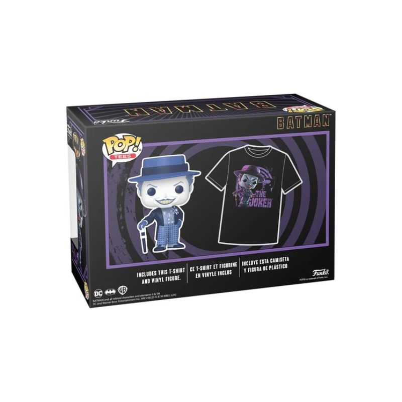 Funko Pop! DC Batman Joker Figure and Tee Set - Image 3