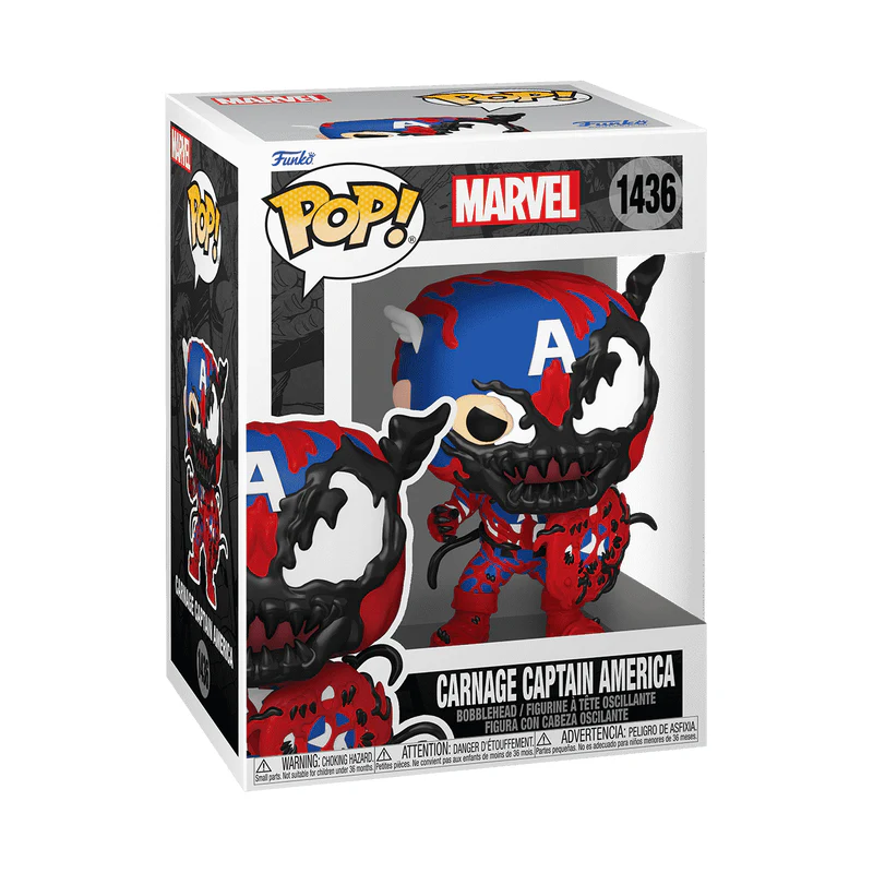 Funko Pop! Marvel Carnage Captain America Figure - Image 2
